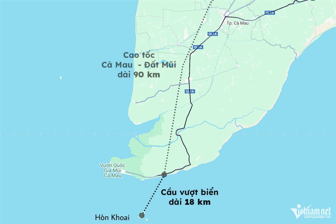 Toàn cảnh dự án cầu vượt biển dài hơn 18km nơi cực Nam Tổ quốc